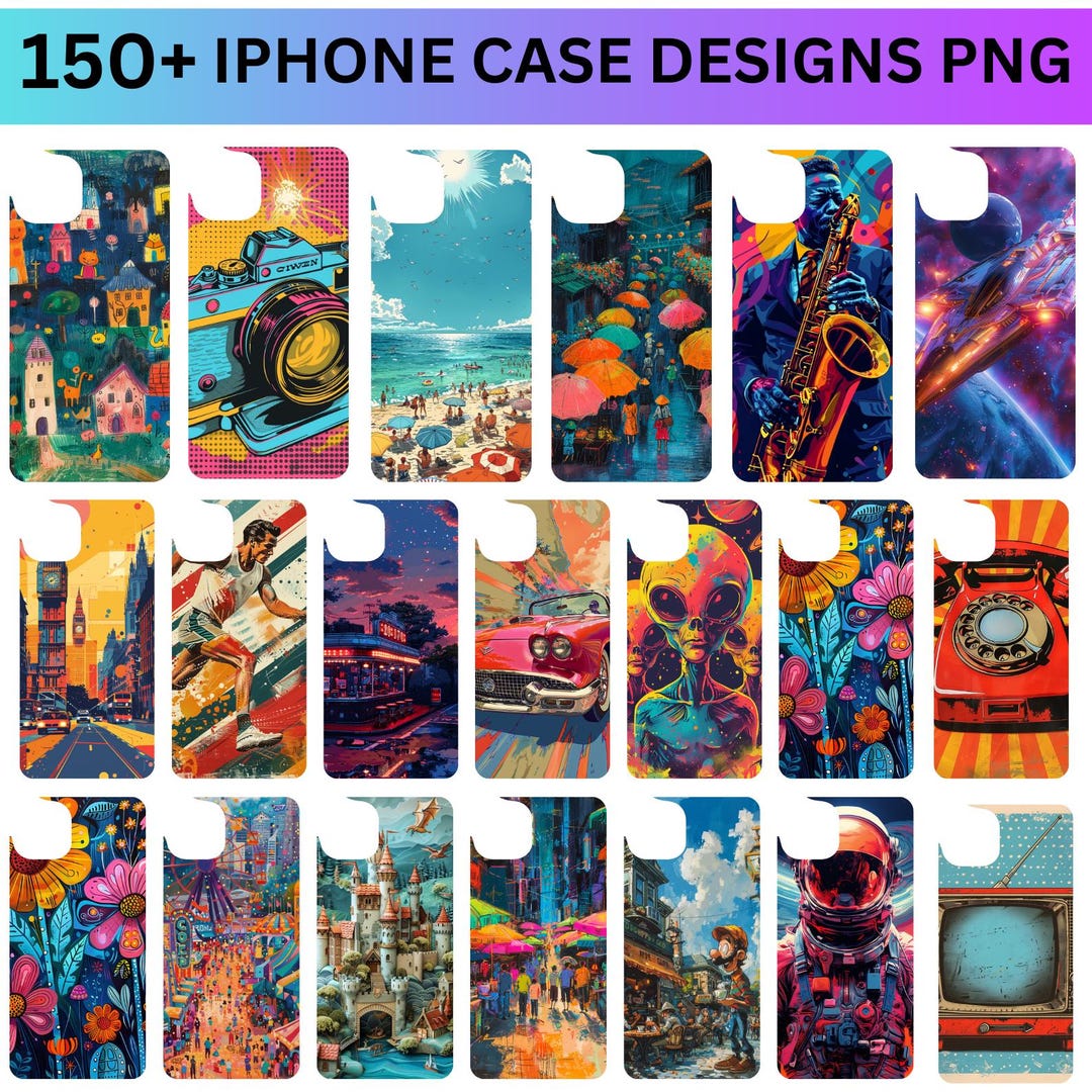 150+ Phone Case Template Designs PNG Bundle, Sublimation Template for ...