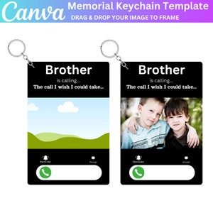 Plantilla editable de Canva de llavero conmemorativo, llavero conmemorativo editable, llavero en memoria amorosa, regalo de simpatía, regalo conmemorativo