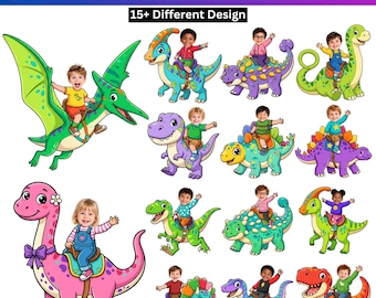 15+ Dinosaur Kids Add Face Bundle, Dinosaur Kids Photo Crafts, Dino Body Template, Kids Classroom Decor, Printable Activity Digital Download