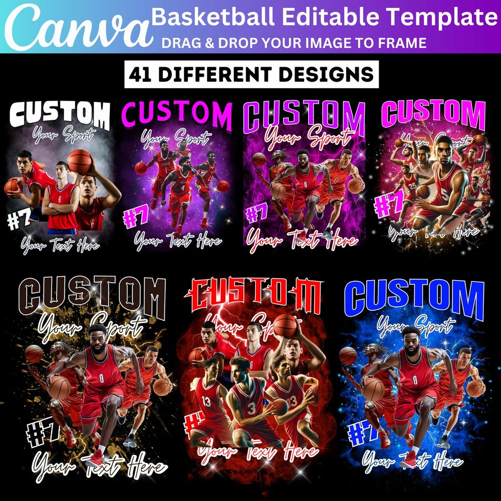 Peckshirt Custom Basketball Bootleg Canva Editable Template, Bootleg Rap Tee Canva Template, Canva T Shirt Design, Fill Your Own Design, Digital Download