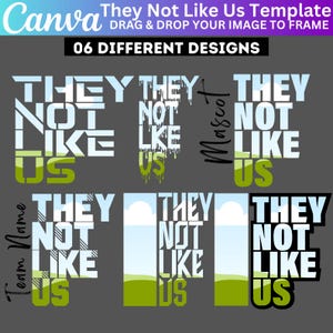 10 They not Like Us Canva Editable Design, Drag and Drop Your Design, They Not Like Us Canva Frame Template, Trending Canva Frame