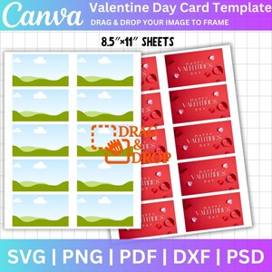 Valentinstagskarte Canva Vorlagen, bearbeitbare Valentinstagskarten, Jumbo-Valentinstagskarte, bearbeitbare Vorlage von Canva, ziehen und ablegen