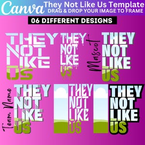 10 They not Like Us Canva Editable Design, Drag and Drop Your Design, They Not Like Us Canva Frame Template, Trending Canva Frame