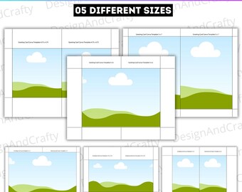 Greeting Card Canva Frame Template, Canva  Editable Frame, Printable Frame, Greeting Card  Template, Digital Download