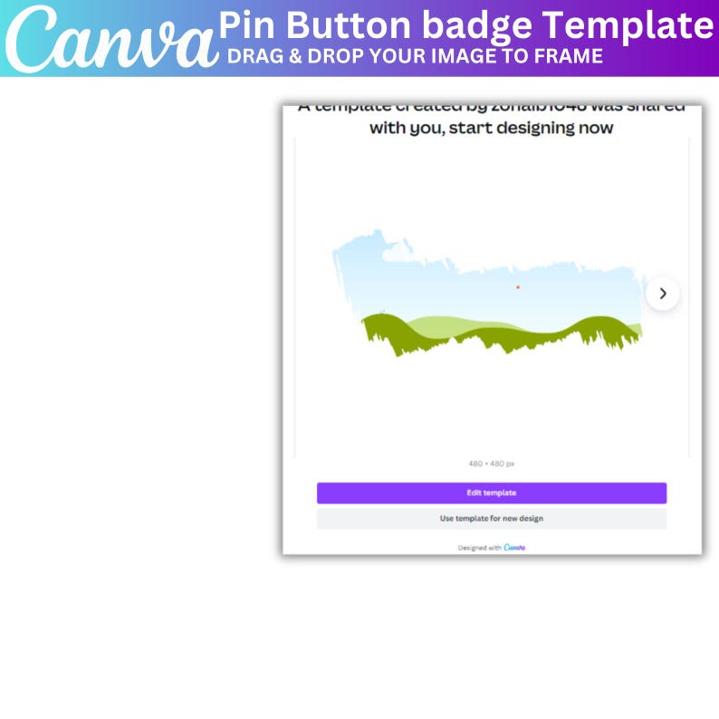 Pin Button Canva Template Bundle, Editable Blank Pinback Button, Button ...