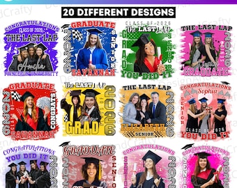 20 Graduation Senior T Shirt Template, Graduation T Shirt Designs Bundle, Senior Class of 2026, Congrats Mom Photo Shirt, Last Lap Grad 2026