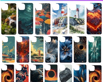 300+ Phone Case Template Designs PNG Bundle, Sublimation Template for iPhone Cases, iPhone Case Template Bundle, Smartphone Case Template
