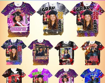 27 Graduation 3D Tee Shirt Designs Bundle, Grad 25 Canva Editable T-Shirt Template, The Last Race Theme Perfect for Sublimation File For DTF