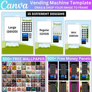 Vending Machine Canva Editable Template, Vending Business Canva ...