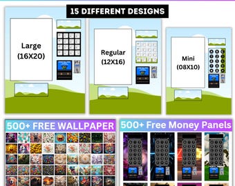 Canva-bewerkbare sjabloon verkoopautomaat, Canva-sjabloon verkoopverkoop, doe-het-zelfautomaat, Canva slepen en neerzetten, digitale download