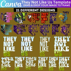 21 They not Like Us Canva Editable Design, Drag and Drop Your Design, They Not Like Us Canva Frame Template, Trending Canva Frame