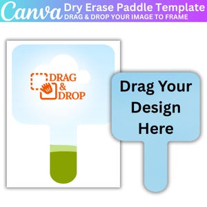 Dry Erase Canva Editable Paddle Template, Church Fan Template, Blank Fan Template, Wedding Paddle Fan, Graduation Fan Template, Digital File