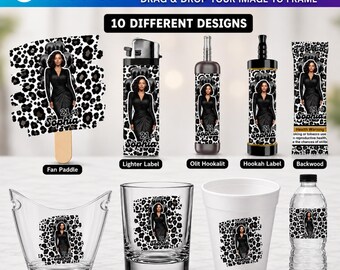 Adult birthday Party Favor Bundle, Black Leopard Birthday Party Designs, Lighter Backwood Styrofoam Cup Shot Glass Party Bucket Cigar Label