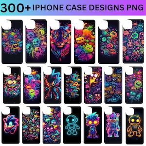 300+ Phone Case Template Designs PNG Bundle, Sublimation Template for iPhone Cases, iPhone Case Template Bundle, Smartphone Case Template