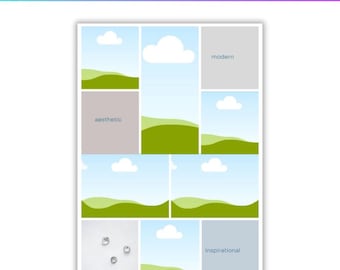 Editable Photo Collage Gift Template, Editable Canva Frames Template, Canva Photo Grid, Customizable Canva Design, Digital Download