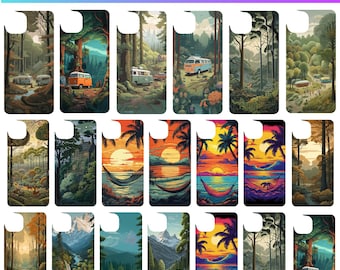 20+ Phone Case Template Designs PNG Bundle, Sublimation Template for iPhone Cases, iPhone Case Template Bundle, Smartphone Case Template