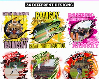 34 Baseball Bootleg Canva Editable Template, Baseball Bootleg Rap Tee Design, Baseball T Shirt Designs, Sports Baseball Canva T Shirt Design