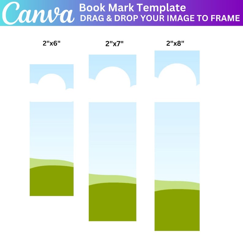 Bookmark Size Inches Canva Bookmark Template, Design Your Own Bookmarks, Bookmark Canva ...