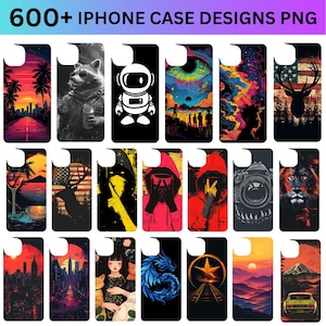 600+ Phone Case Template Designs PNG Bundle, Sublimation Template for iPhone Cases, iPhone Case Template Bundle, Smartphone Case Template