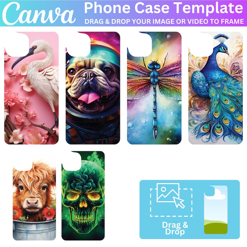 Phone Case Template 500 Designs PNG Bundle, Sublimation Template for