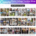 80 Add Your Own Photo Tumbler Wrap Bundle, Family Photo Tumbler, 20oz Photo Sublimation Designs, Own Photo Self Editable Tumbler Frames