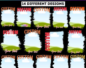 Plantilla editable de Canva de Bootleg personalizada, diseño de marco Bootleg personalizado, marco editable, descarga digital, arrastrar y soltar