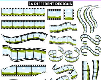 Photo Film Strip Canva Template, Editable Photo Film Strip Frame Designs, Photo Collage Canva Album, Canva Drag and Drop Photo Album Digital