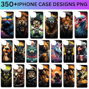 Phone Case Template 350+ Designs PNG Bundle, Sublimation Template for iPhone Cases, iPhone Case Template Bundle, Smartphone Case Template