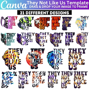 21They not Like Us Canva Editable Design, Drag and Drop Your Design, They Not Like Us Canva Frame Template, Trending Canva Frame