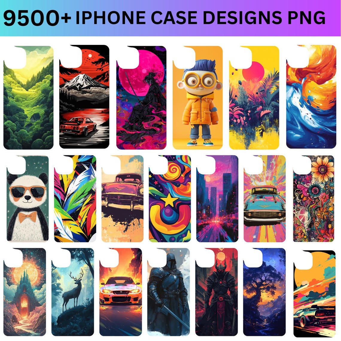 9500+ Phone Case Template Designs PNG Mega Bundle, Sublimation Template ...