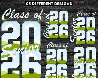 Modelo editável para formandos de 2026, molduras editáveis para a turma de formandos de 2026 no Canva, formatura do ensino médio, adicione sua própria foto para formandos de 2026 (digital).