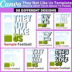 08 They not Like Us Canva Editable Design, Drag and Drop Your Design, They Not Like Us Canva Frame Template, Trending Canva Frame