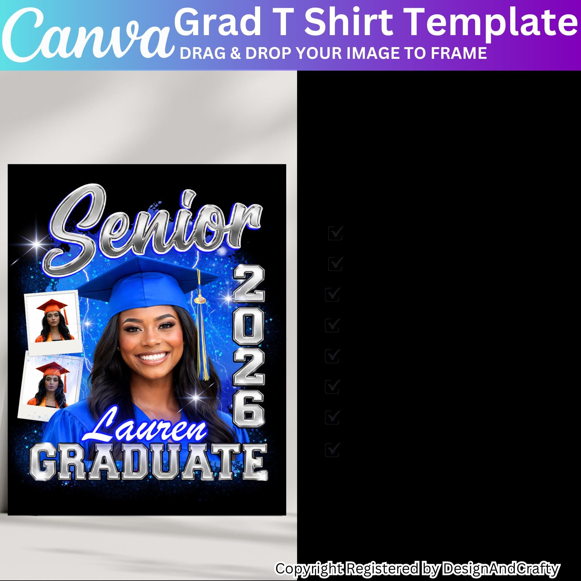 12 Graduate 2026 Editable Canva Template, Senior Class of 2026 Add ...