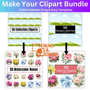 25  Etsy Listing Mockup Canva Editable Templates Bundle, Digital Product Mockup, Easily create your listing images, Drag and Drop Mockup
