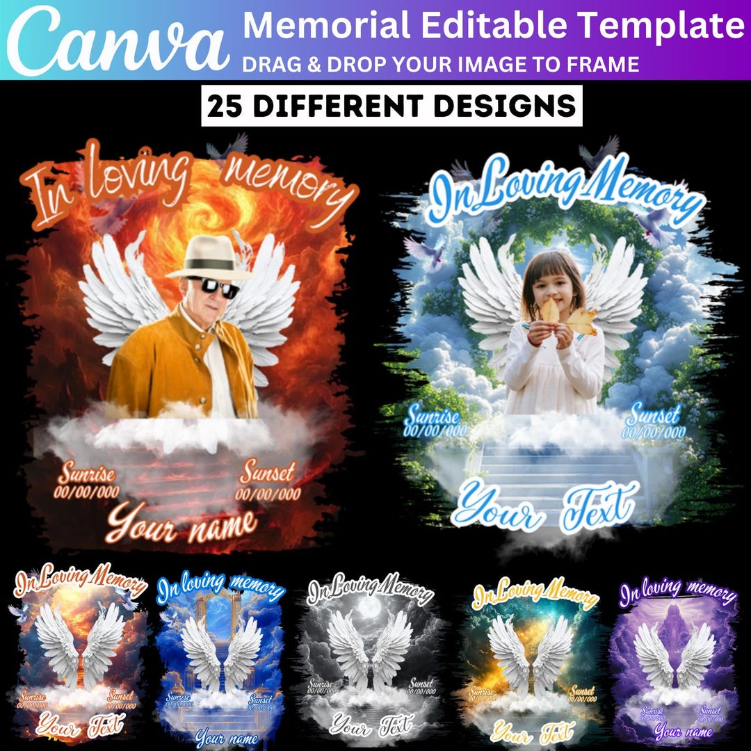 25 in Loving Memory T Shirt Template in Loving Memory Canva Editable 25 in Loving Memory T Shirt Template in Loving Memory Canva Editable