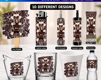 Adult birthday Party Favor Bundle, Leopard Birthday Party Designs, Lighter Backwood Styrofoam Cup Shot Glass Party Bucket Cigar Custom Label