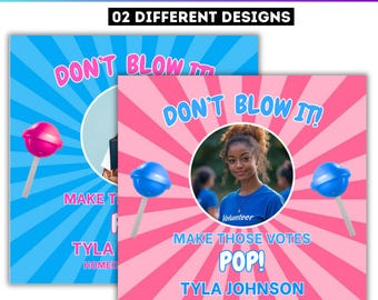 Plantilla "No lo arruines" para que tus votos destaquen, campaña de bienvenida editable en Canva, "Gracias por visitarnos", etiqueta digital "De vuelta a clases"