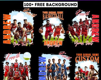 Basketball Canva Frame Editable Template, Basketball Frame Design, Sports Frame Editable, Digital Download, Drag and Drop