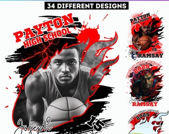 Basketball Bootleg Canva Editable Template, Bootleg Rap tee Canva Template, Canva Mascot Design, Canva T Shirt Design