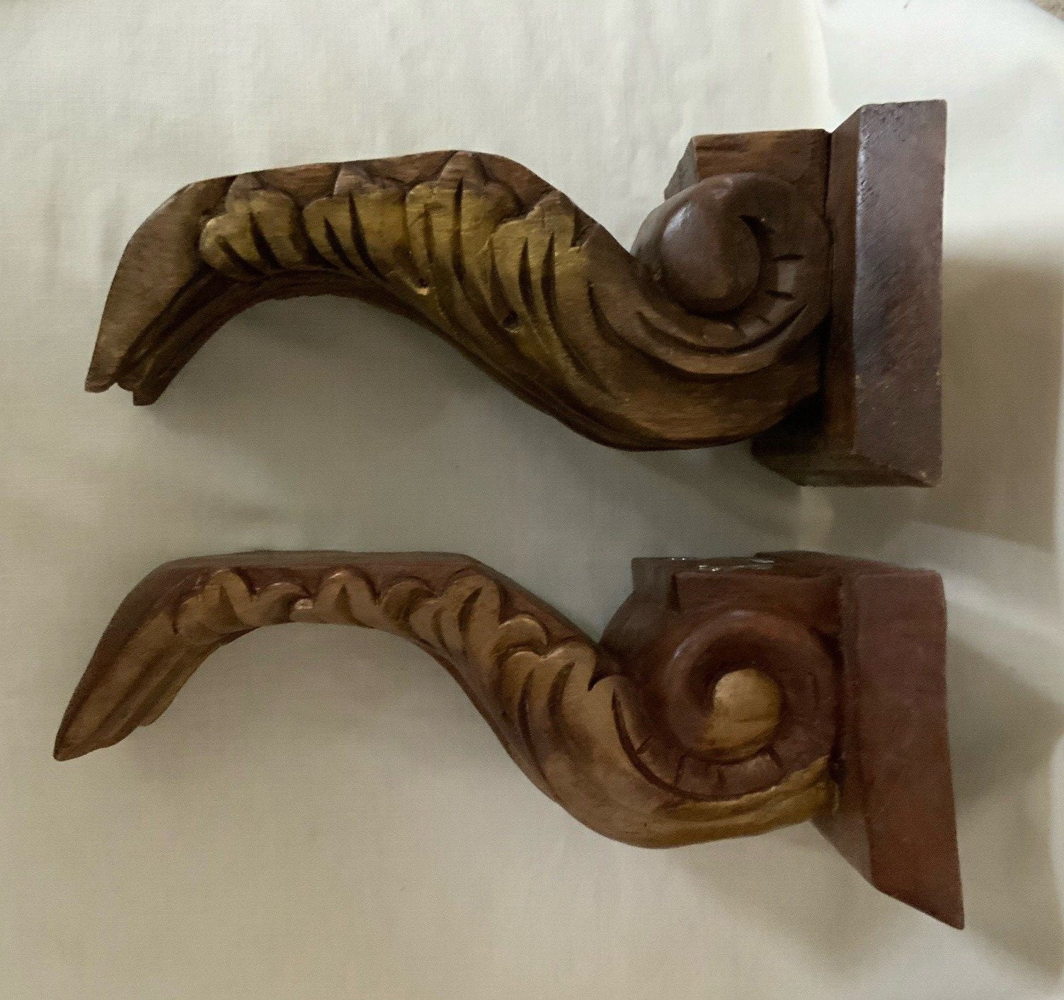 Homoyoyo Lot De 2 Corbeaux Décoratifs En Bois Massif Pour Salon