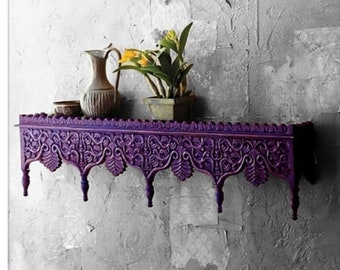 wooden carving shelves Handmade wood carving wall shelf/Handmade Wall bracket Wood/Unique Hand Carved wall shelf/Wood Carving Wall Shelf