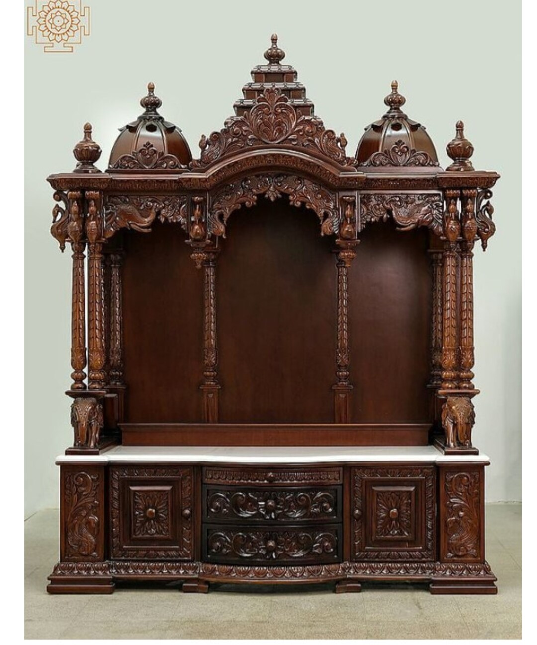 Wooden Home Temples , Hindu Mandir, Home Temple, Home Temple, Carved