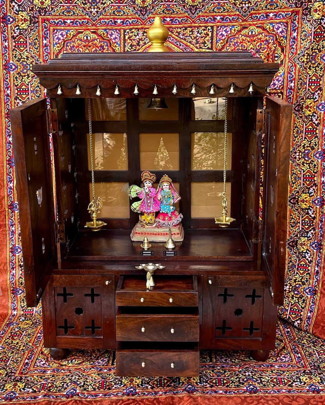 Hindu Mandir/home Temple/wood Temple /home Temples/wood Indian Temple