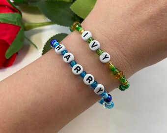 Pulsera personalizada con nombre de amistad con cuentas Texto personalizado de esas cuentas Windermere