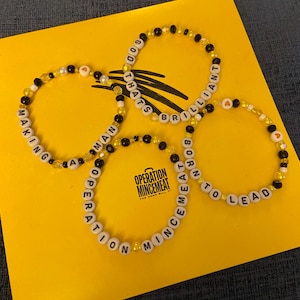 Operation Mincemeat The Musical Handmade Beaded Bracelets by Those Windermere Beads