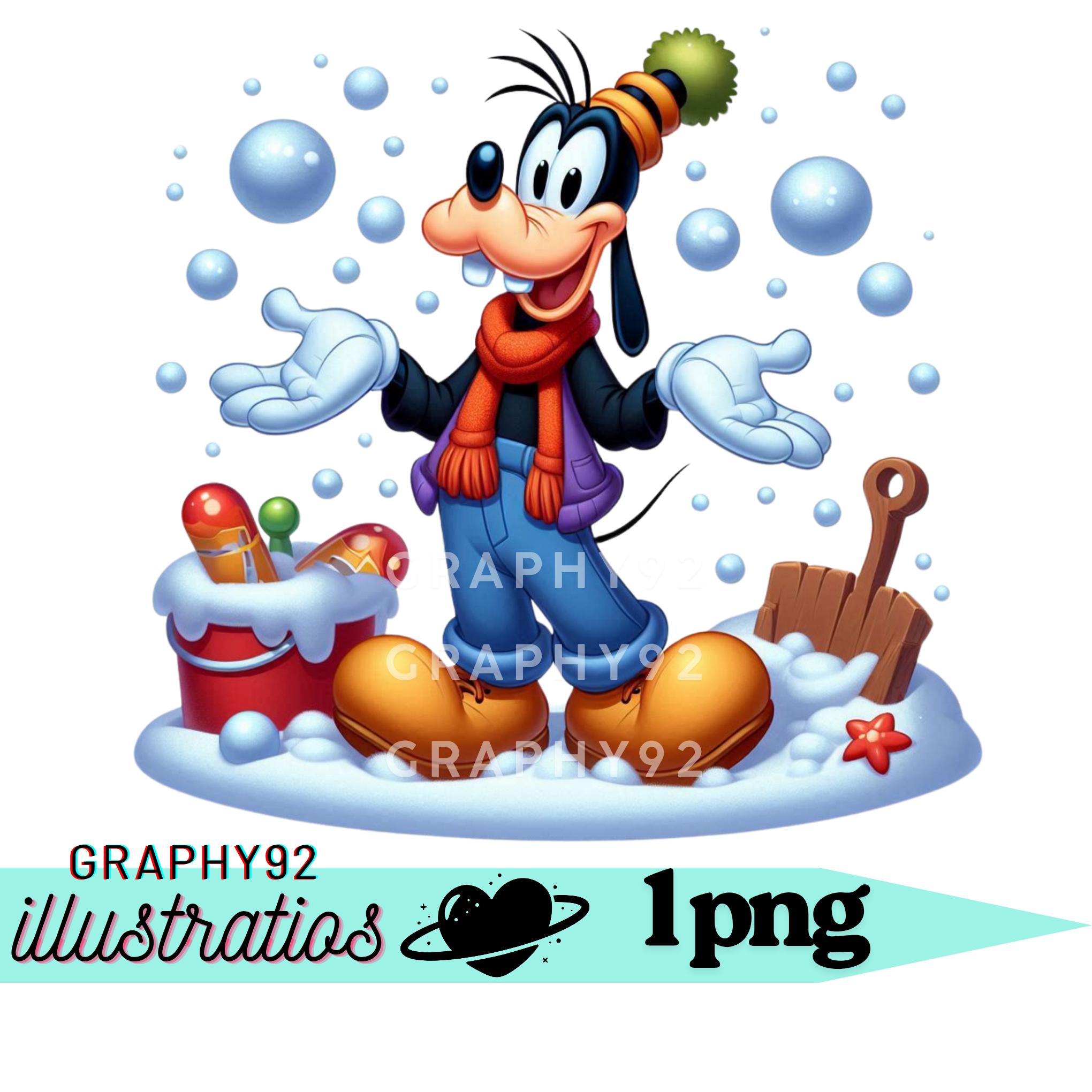 Goofy Winter Design, Goofy Png Clipart, Mickey Mouse Friends