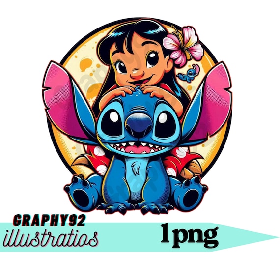 lilo and stitch png clipart, lilo png, cute stitch image, best friends,  instant download