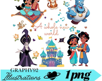 Princess jasmine shirt design, Princess jasmine png clipart, Aladdin png clipart, magical lamp, instant download