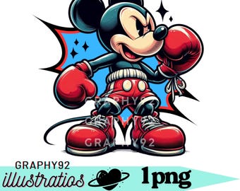 ミッキーマウスアートボード ミッキーマウスのPNGクリップアート、ミッキーマウスボクサー