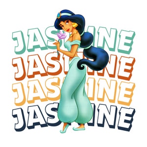 Aladdin jasmine png clipart, Princess jasmine name design, Princess jasmine png, Aladdin png, instant download